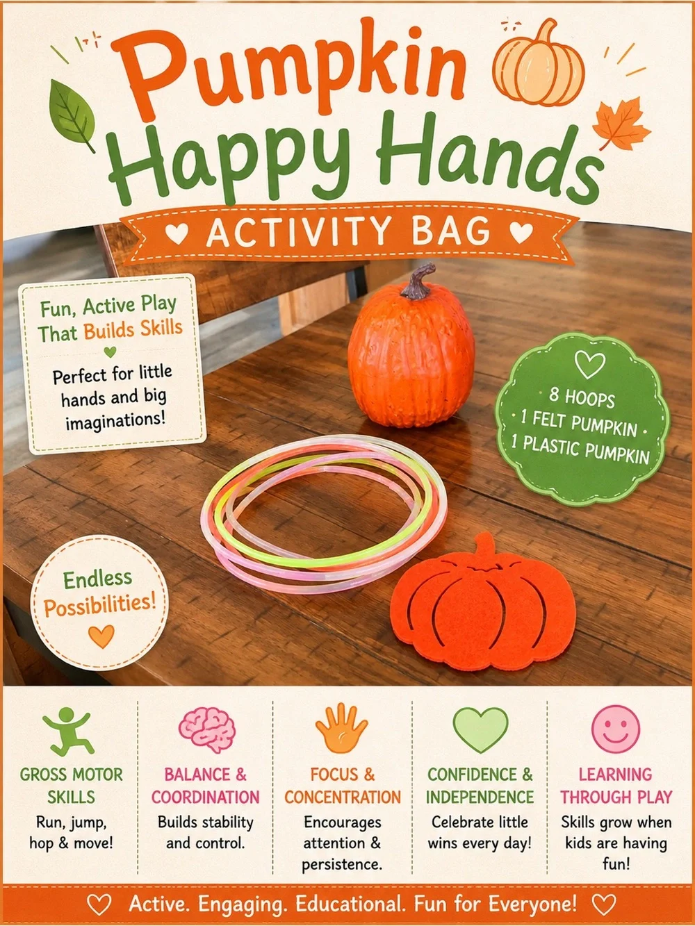 Pumpkin Happy Hands Activity Bag